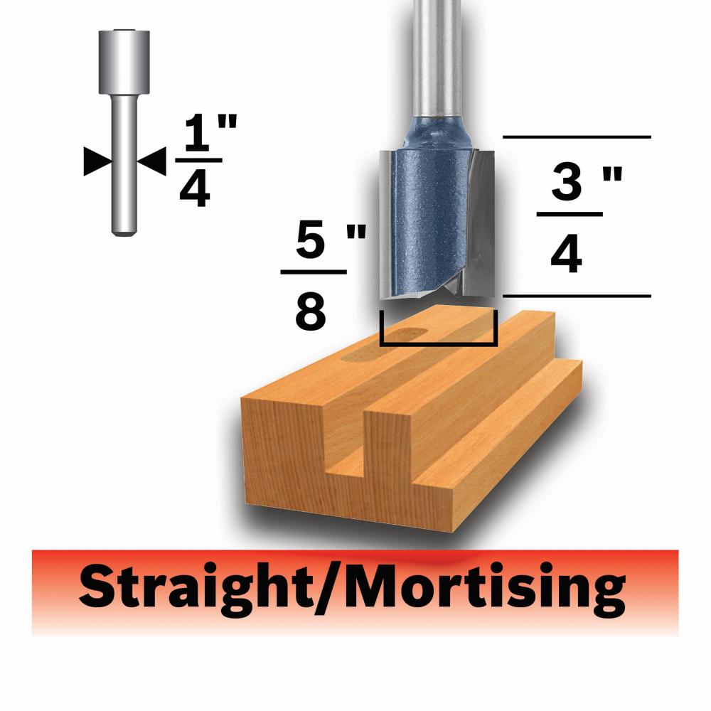 5/8 In. Straight Router Bit