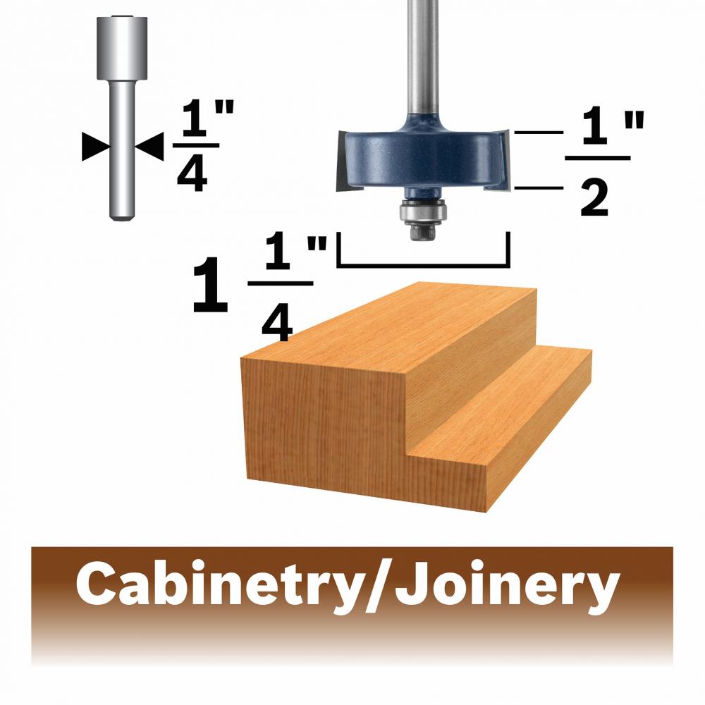 3/8 In. Rabbeting Router Bit