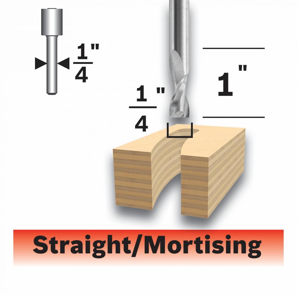 1/4 In. Upcut Spiral Router Bit