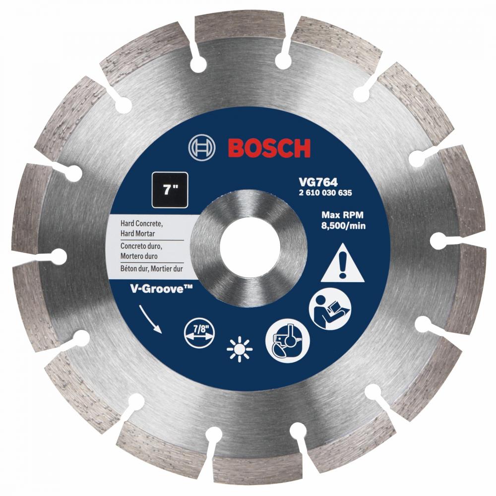 7 In. Segmented Rim V-Groove Blade