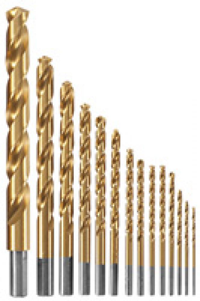 Titanium-Coated Metal Drill Bit Set