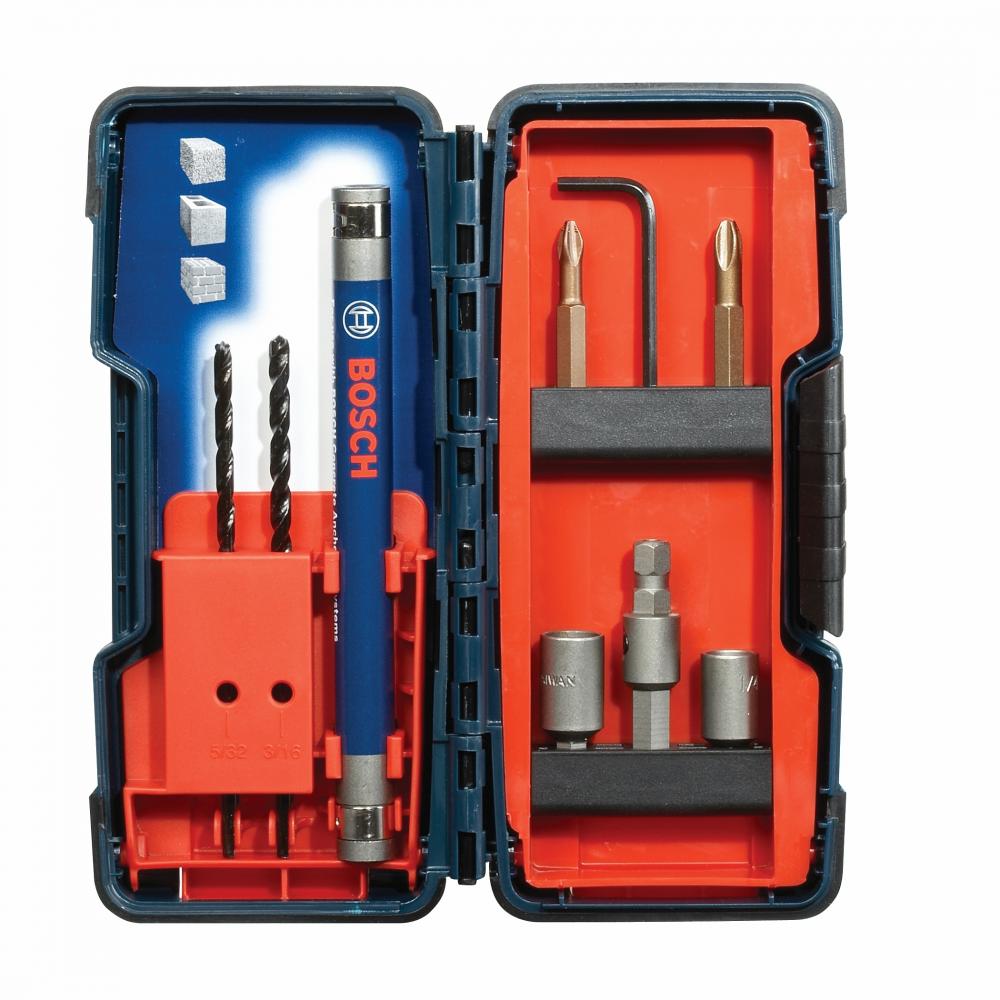 9 Pc. Concrete Screw Drill Set