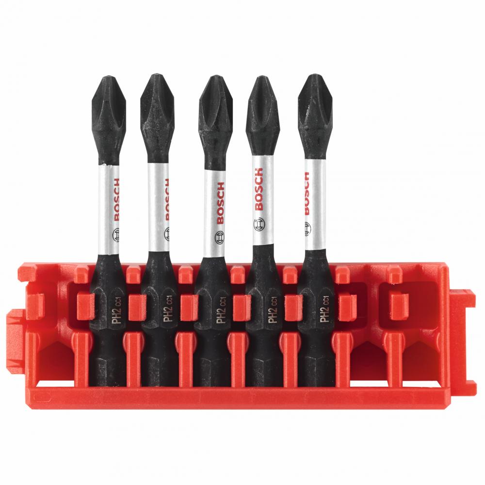 5 pc. 2 In. Phillips® #2 Power Bits