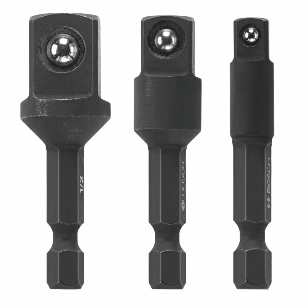 3pc. 1/4 In. Hex Socket Adapter Set