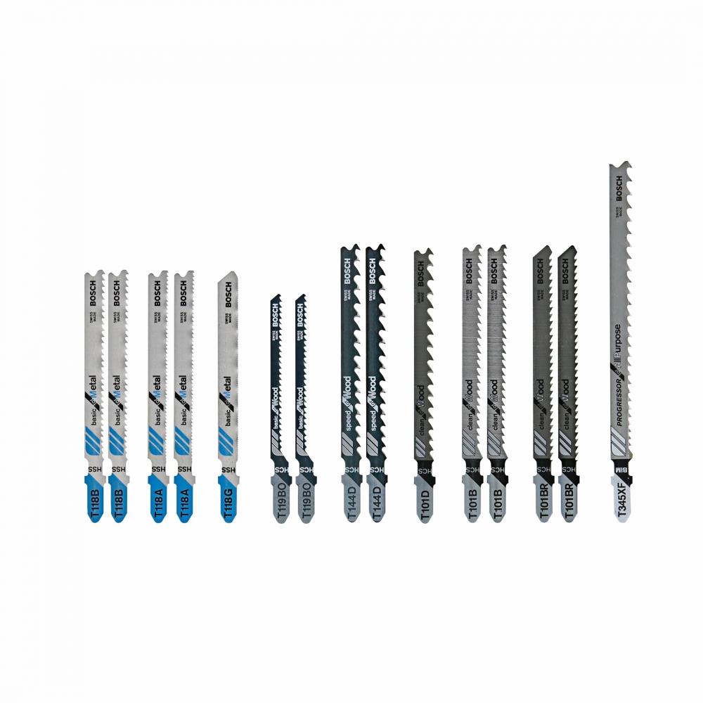 15 pc. T-Shank Jig Saw Blade Set