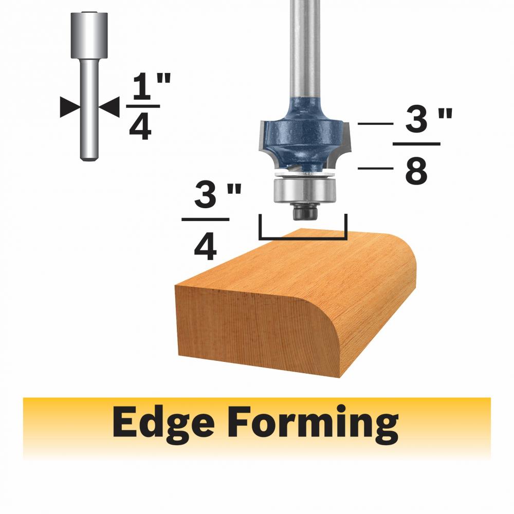 1/8 In. Roundover Router Bit