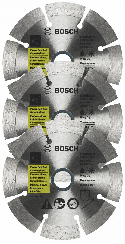 3 pc. Segmented Rim Diamond Blades