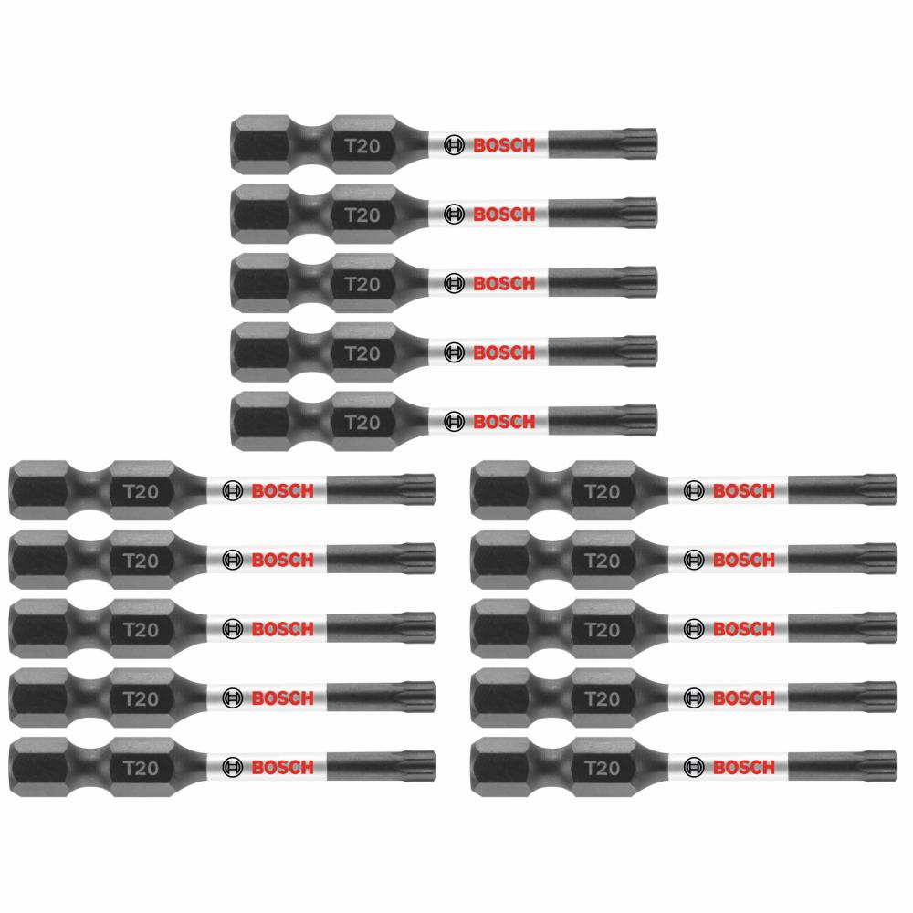 15 pc. 2 In. Torx® #20 Power Bits