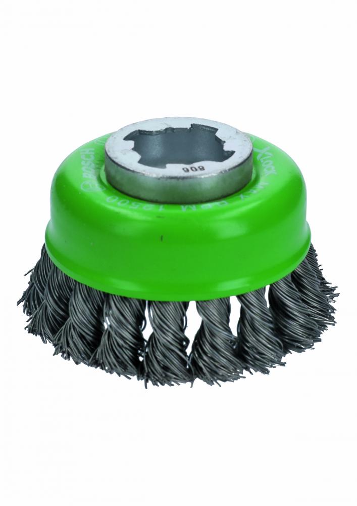 3 In. X-LOCK Knotted Wire Cup Brush