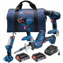 Bosch GXL18V-496B22 - 18V 4-Tool Combo Kit