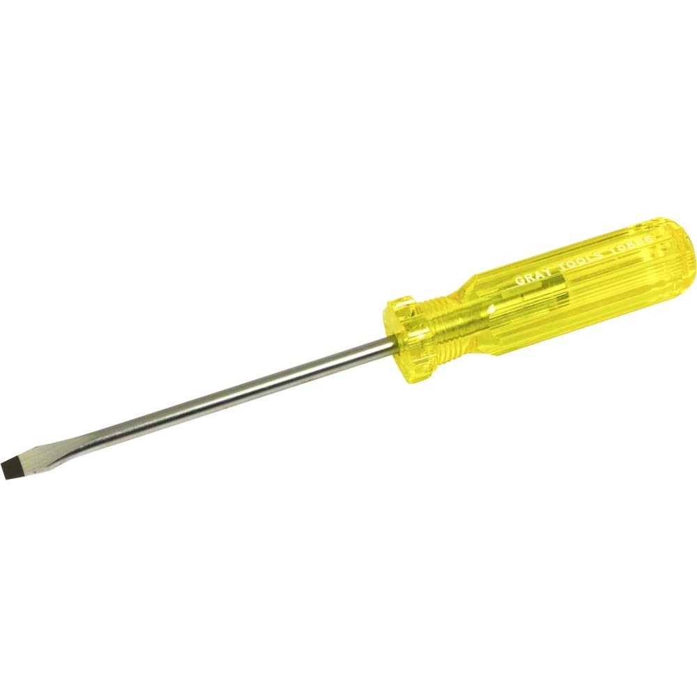 Slotted Cabinet Screwdriver, , 6&#34; Blade Length, .031 X 1/4&#34; Tip