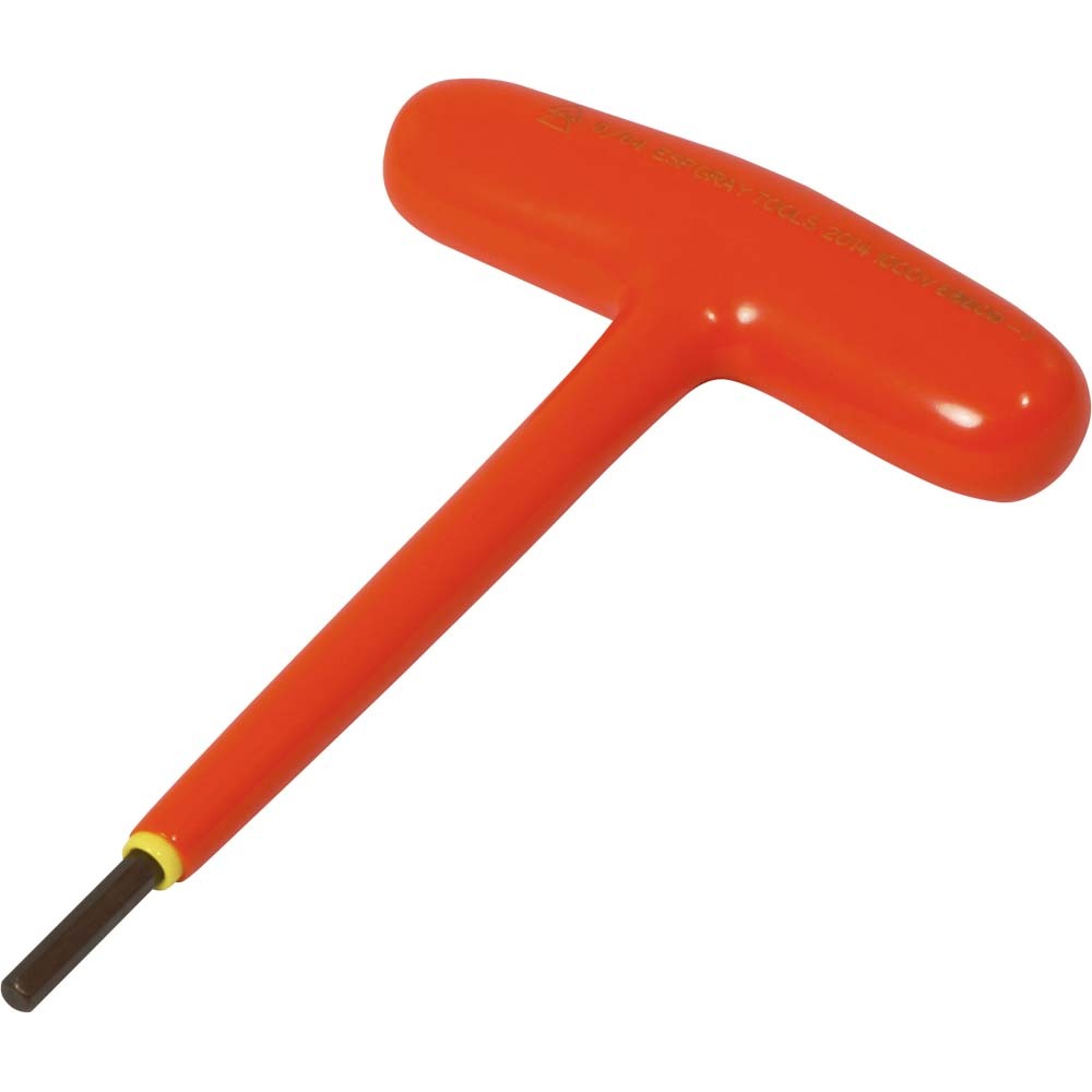 9/64&#34; S2 T-handle Hex Key, 1000V Insulated