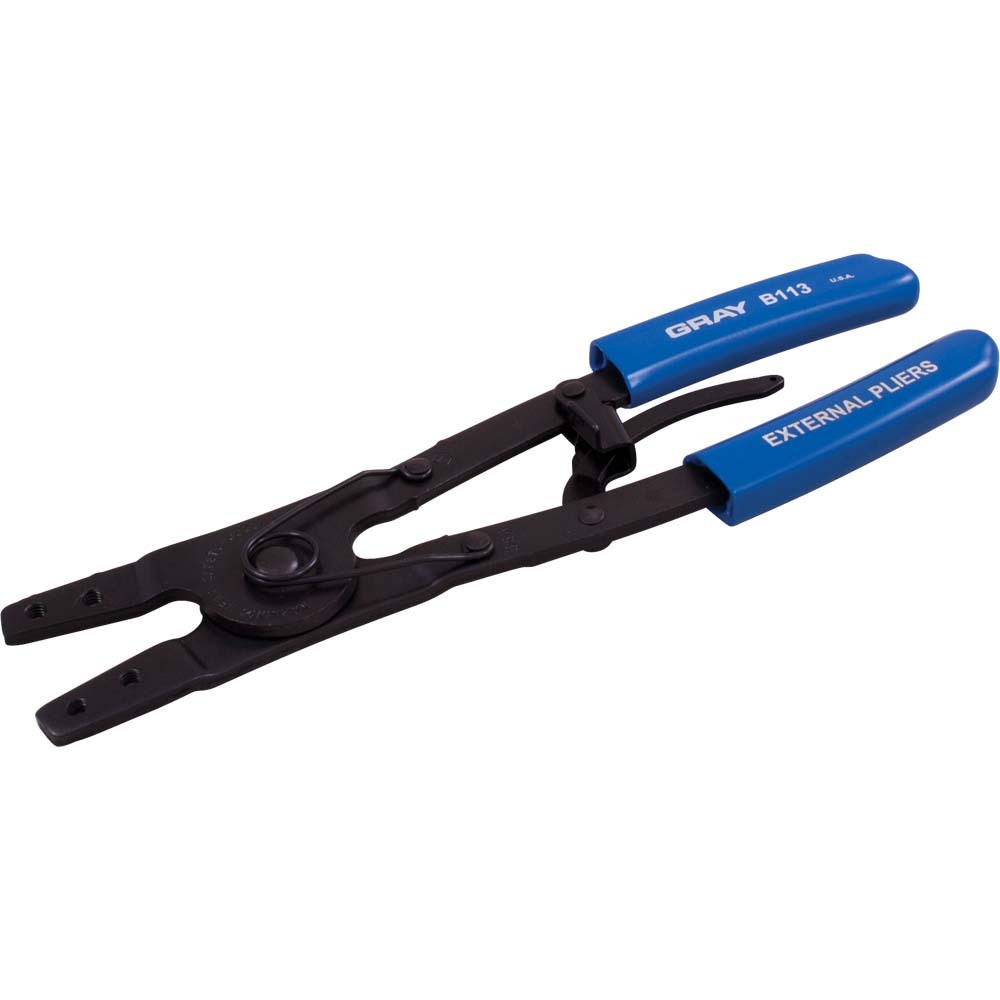 Heavy Duty External Retaining Ring Plier, 9-1/2&#34; Long, 1-1/2&#34; - 3-11/32&#34; Shaft Diameter