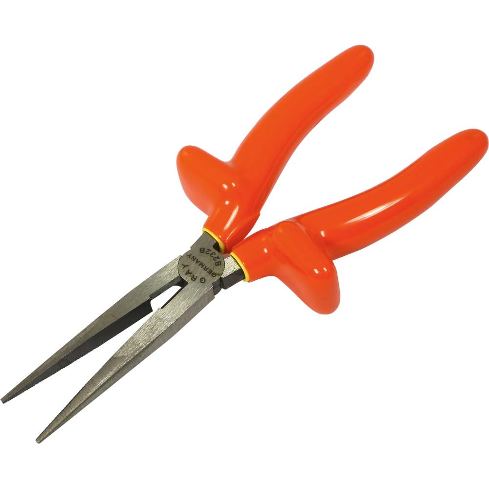 8&#34; Needle Nose Straight Cutter Pliers, 2-3/4&#34; Jaw, 1000V Insulated