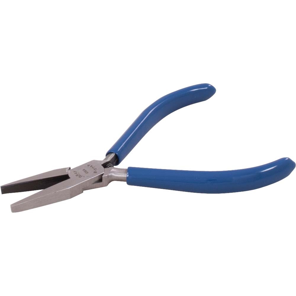 Flat Nose Pliers, 4-1/2&#34; Long, 1-1/16&#34; Jaw