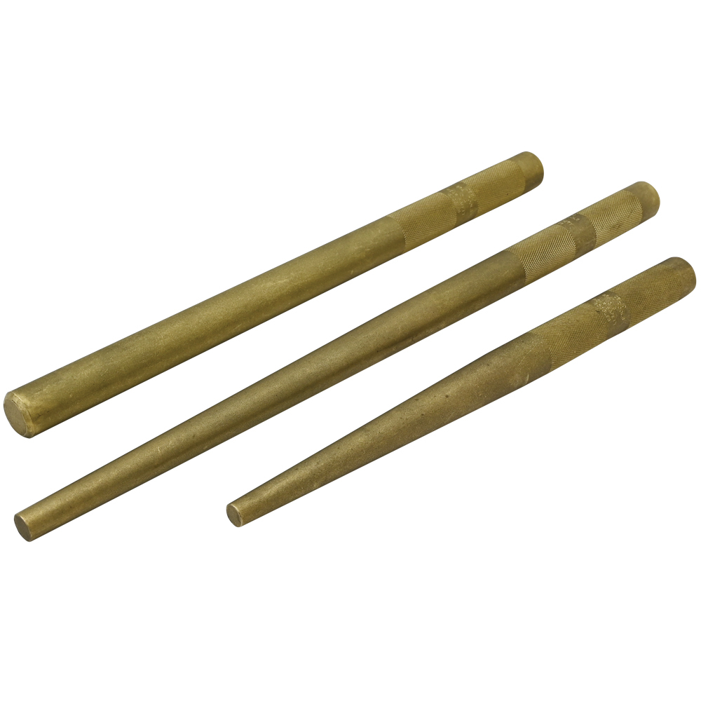 3 Piece Brass Drift & Line Up Punch Set