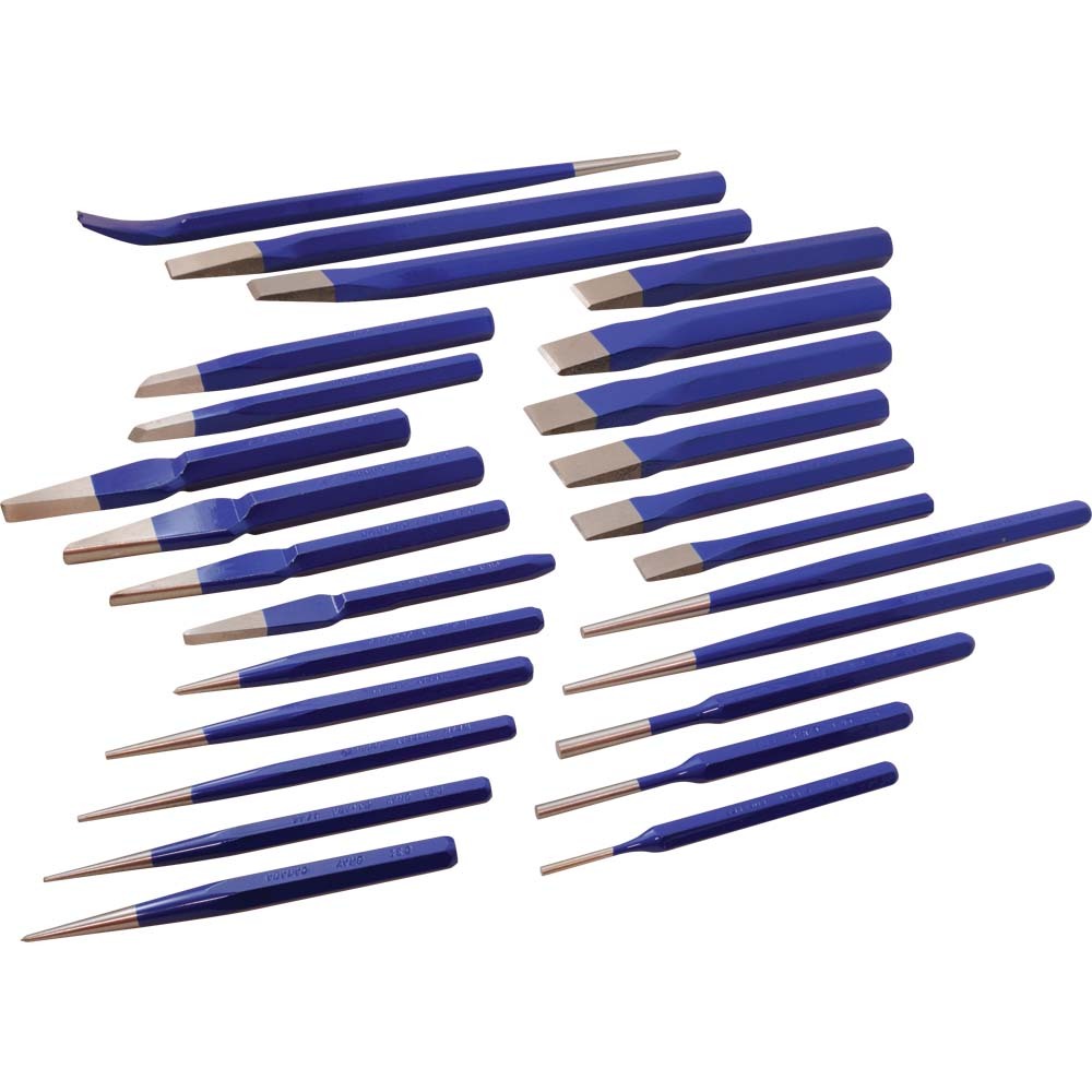 25 Piece Punch & Chisel Set