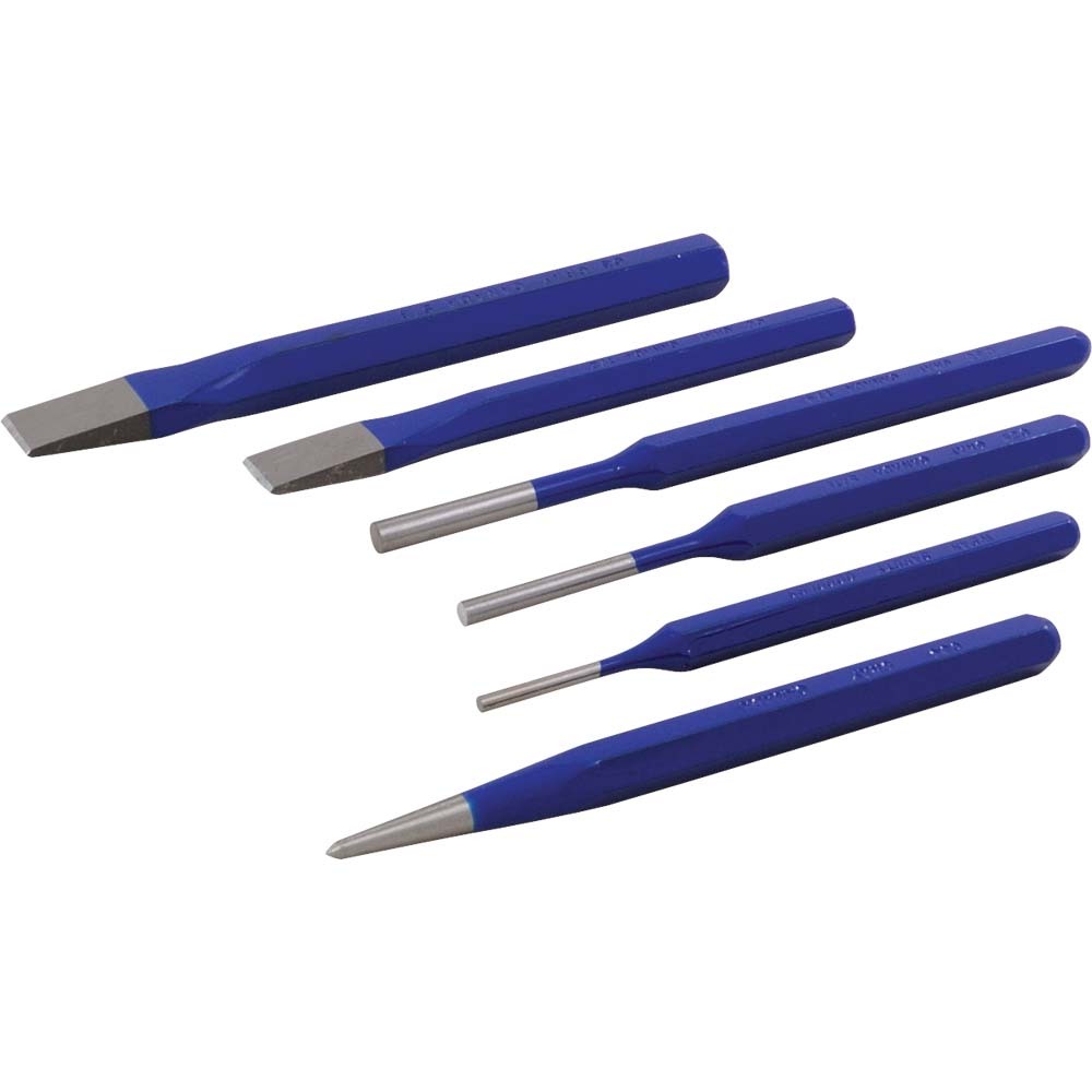 6 Piece Punch & Chisel Set