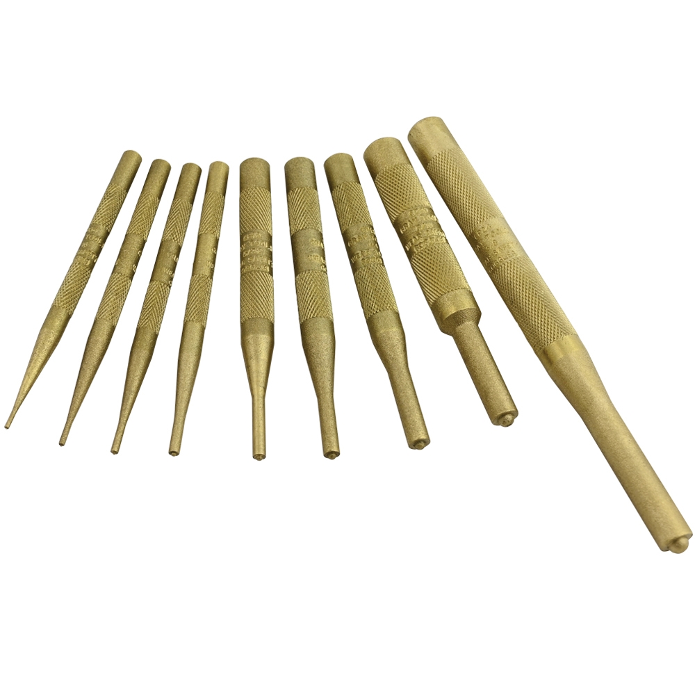 9 Piece Brass Pilot Punch Set