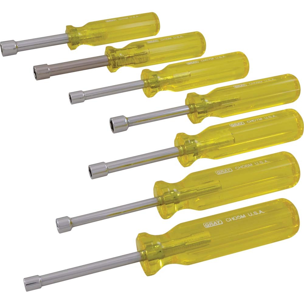 7 Piece Metric Nut Driver Set, 5mm - 11mm