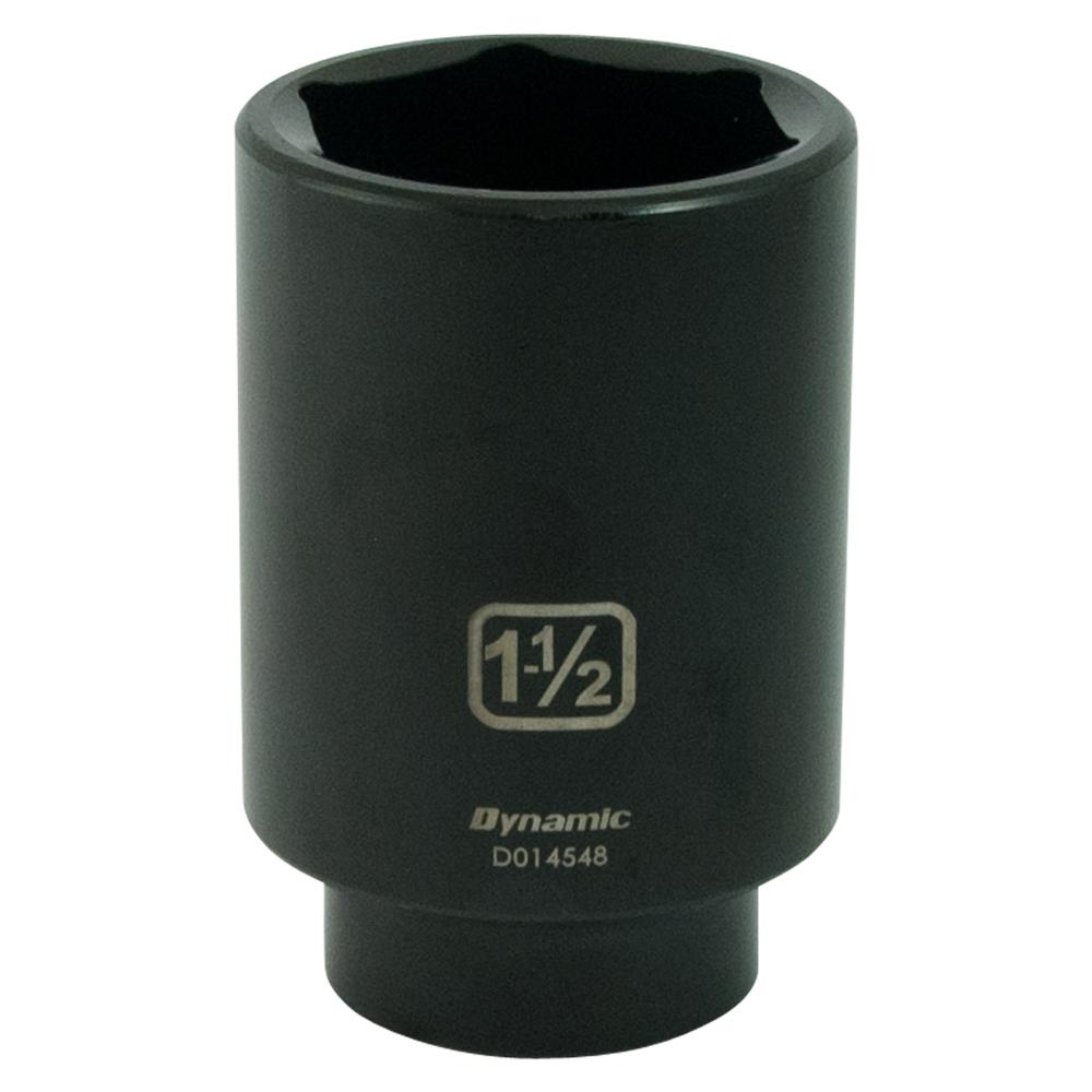 1/2&#34; Drive 6 Point SAE, 1-1/2&#34; Deep Length, Impact Socket