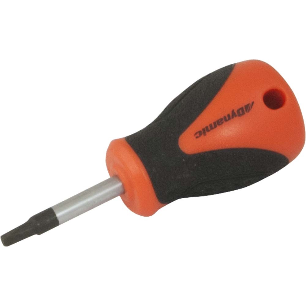 #2 Square Recess Stubby Screwdriver, Comfort Grip Handle