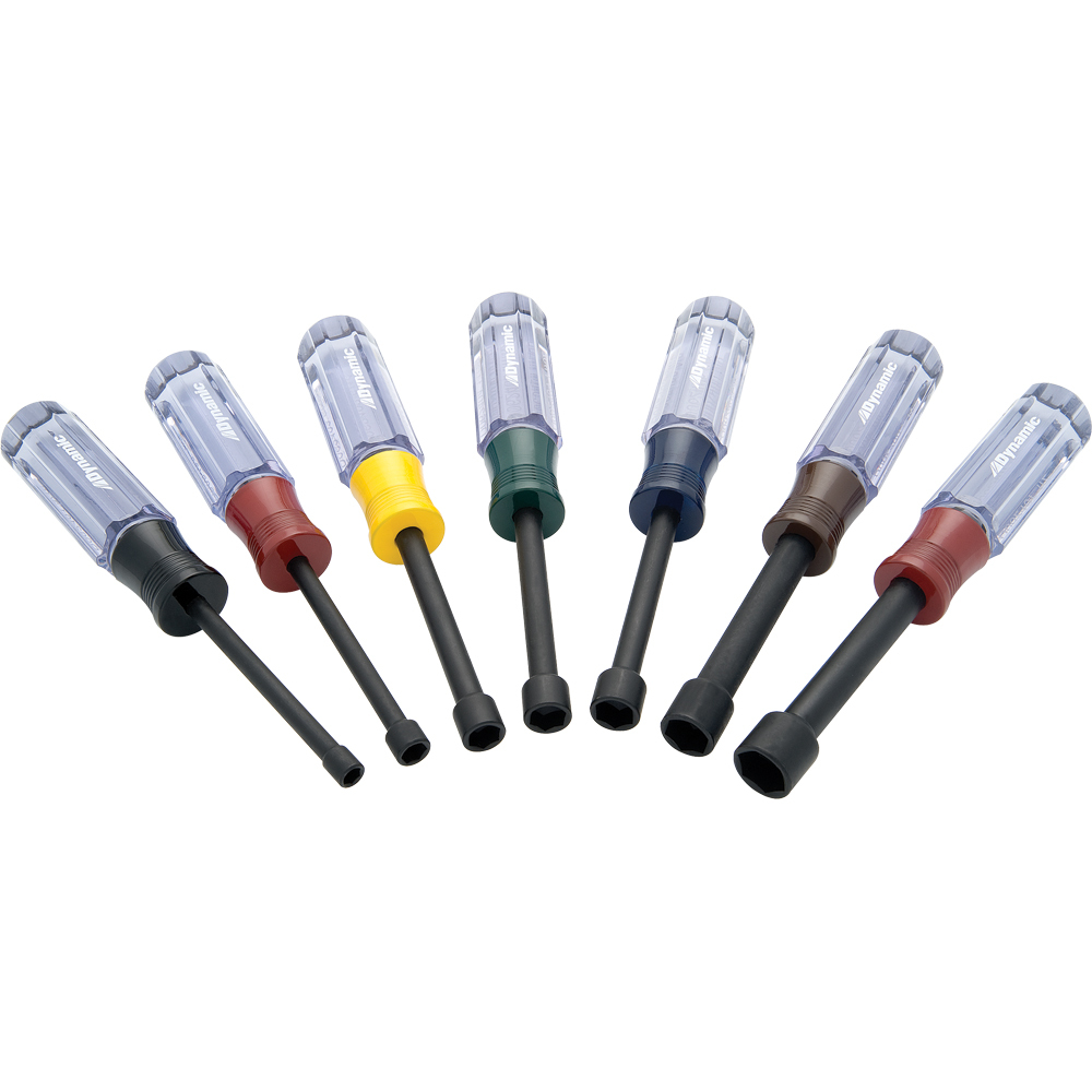 7 Piece SAE Nut Driver Set, Acetate Handles