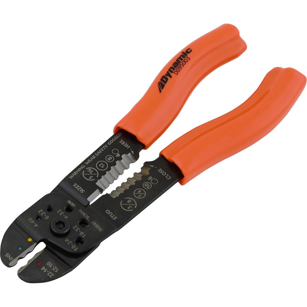 Wire Stripper/Cutter/Crimper, 7.75&#34; Long, Vinyl Grip Handle