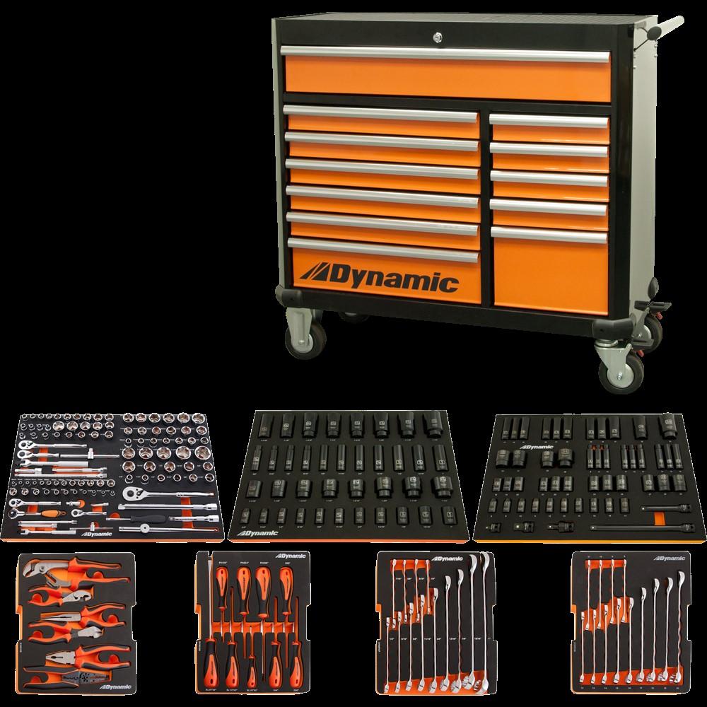 245 Piece Heavy-duty Mechanic Master Set With Tool Box and Foam Tray Organizers