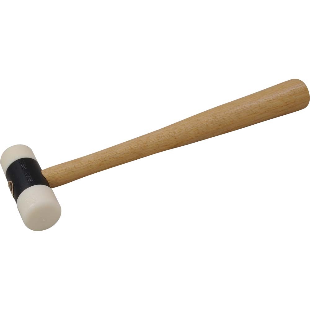 8 Oz. Soft Face Hammer, Plastic Composition Face, Wood Handle