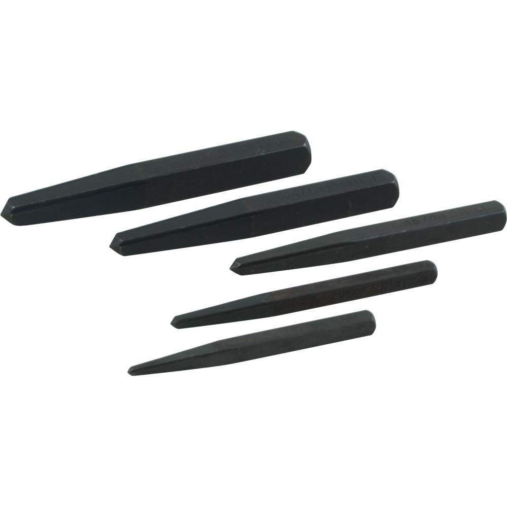 5 Piece Straight Type, Screw Extractor Set