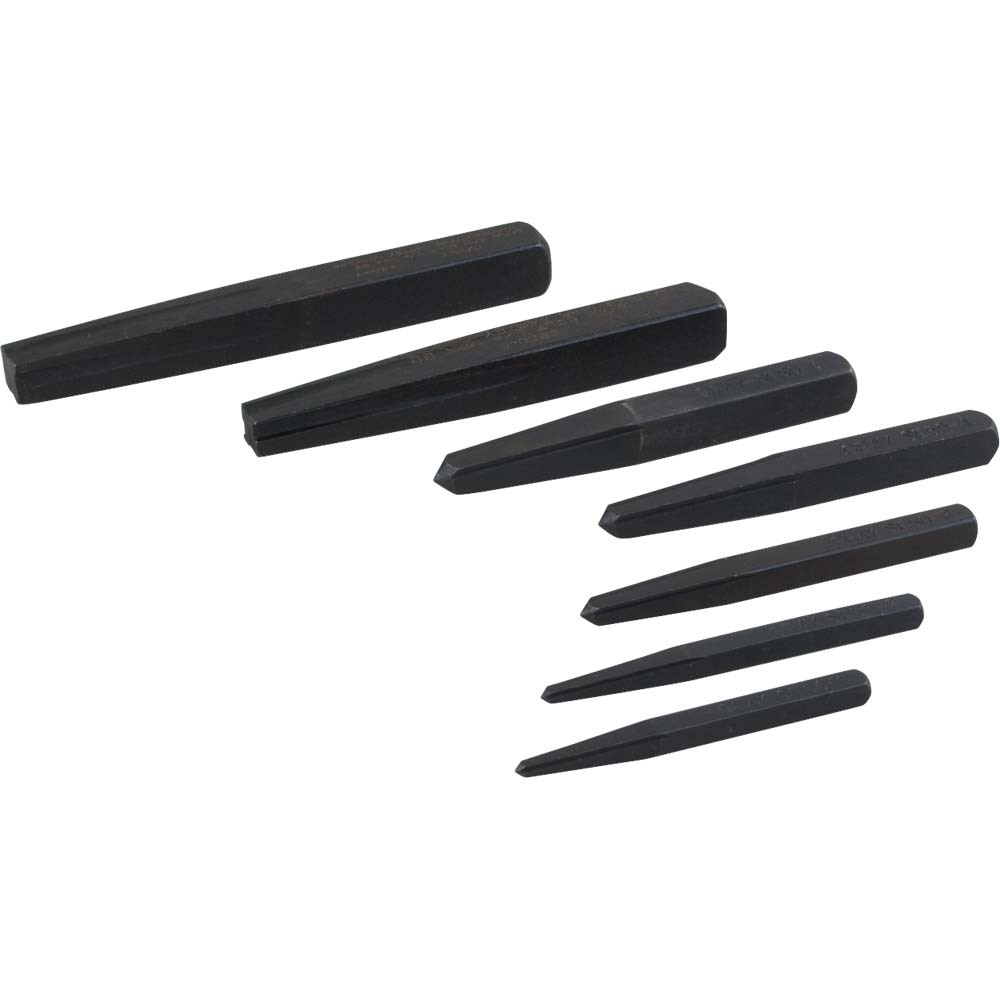 7 Piece Straight Type, Screw Extractor Set