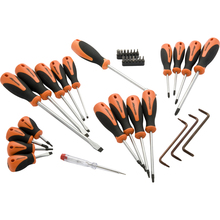 Gray Tools D062505 - 36 Piece Screwdriver & Bit Set, Comfort Grip Handles