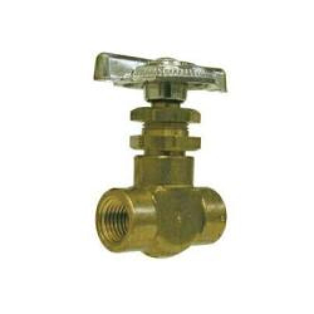 VALVE NDL STR STYLE RGLR 1/4IN FPT BRS