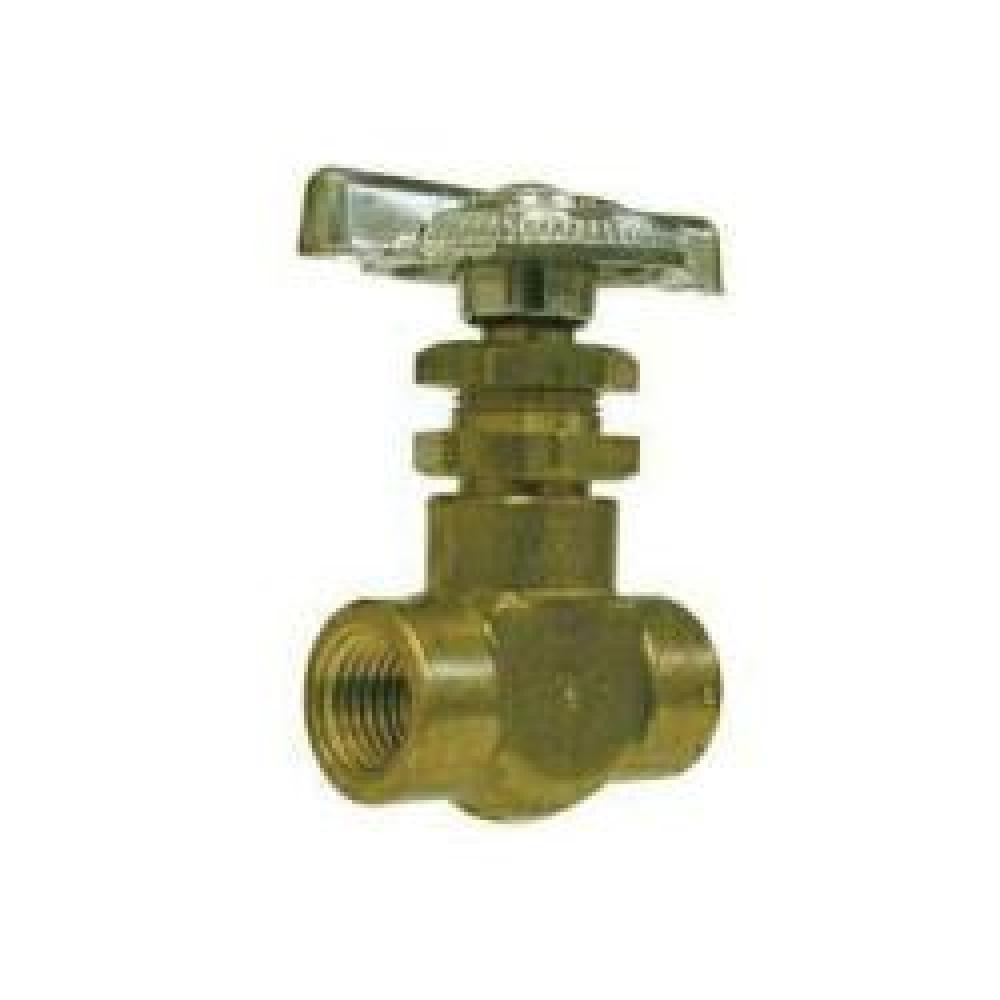 VALVE NDL STR STYLE PNL 1/4IN FPT BRS