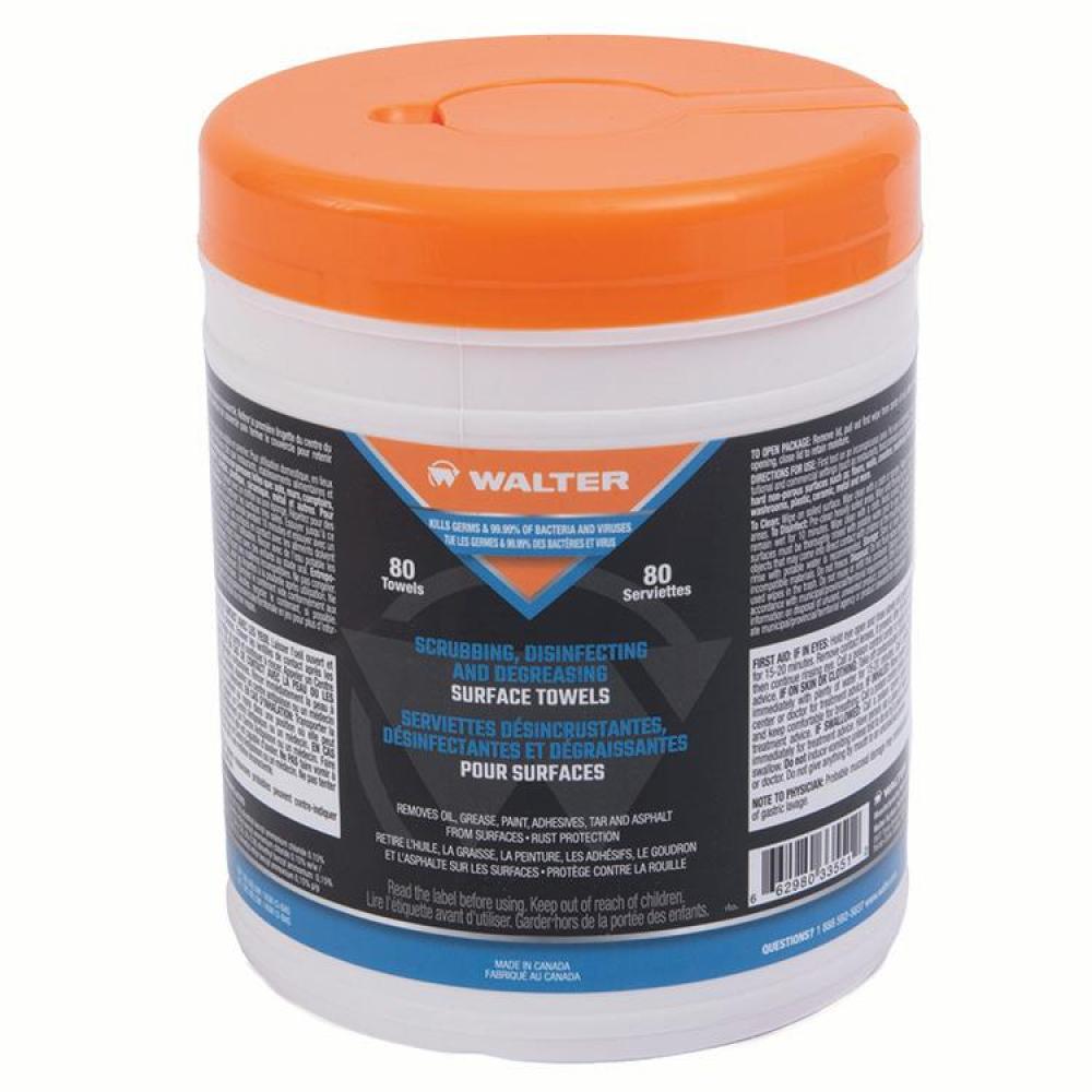 WLT H-DUTY DEGREASING SCRUB WIPES - 80CT