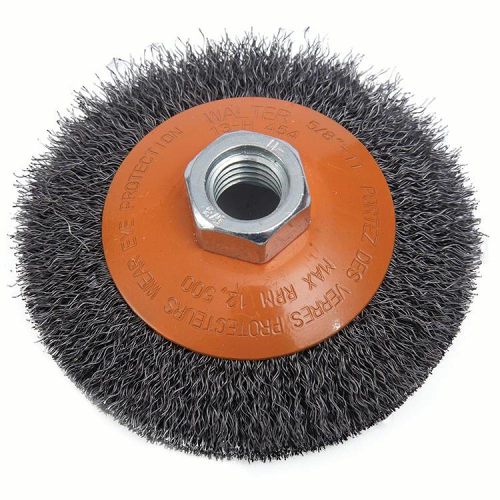 WALTER 4 X 5/8 CRIMPED SAUCER BRUSH