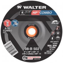 Walter Surface 08B502 - 5X1/8 HP SPIN-ON COMBO WHEEL