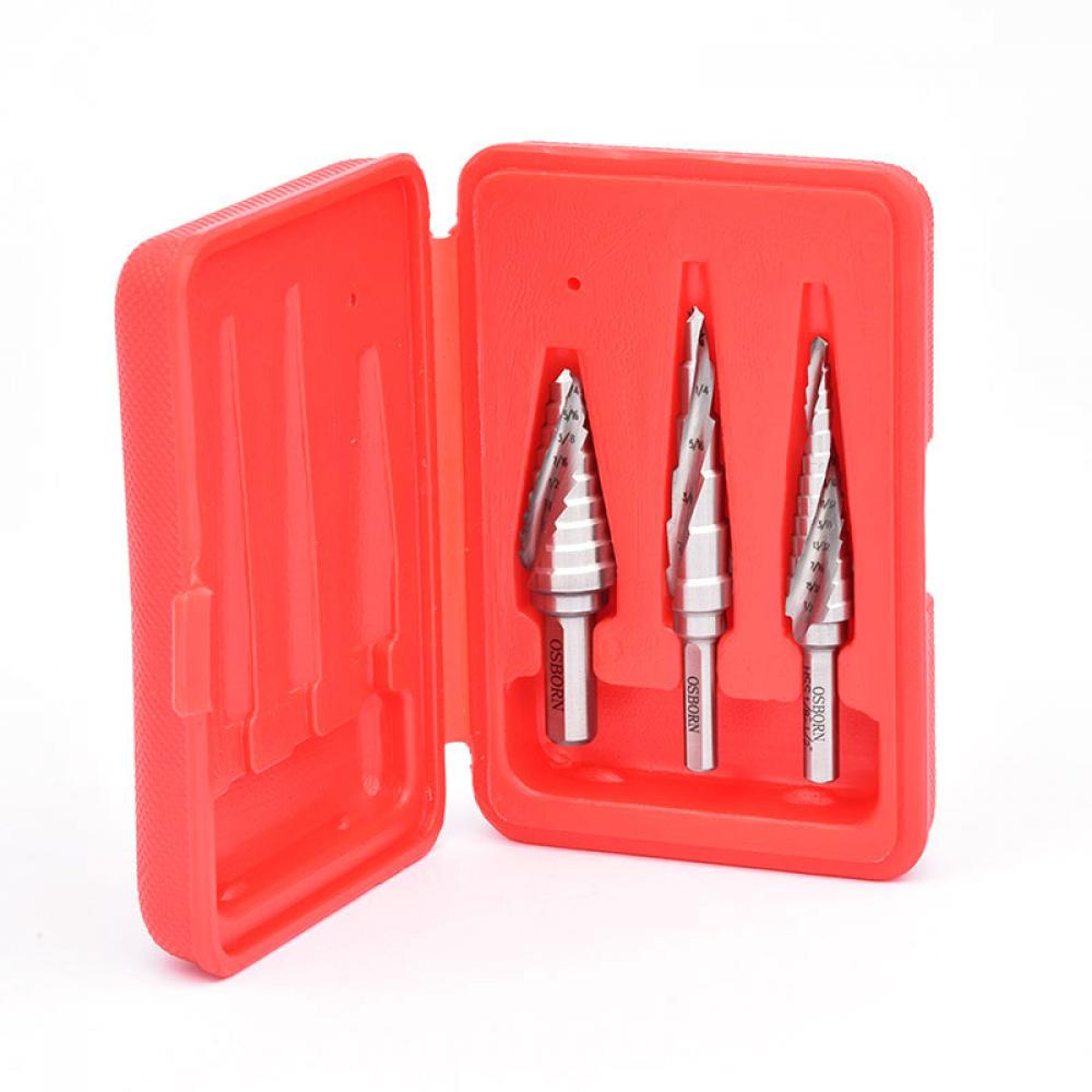 SPIRAL FLUTE STEP DRILL SET #1 TO #3