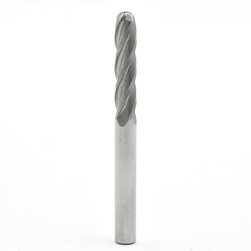 1&#34; X 1&#34; 4 FLUTE BALL END EXTRA LONG SERIES SOLID CARBIDE END MILL