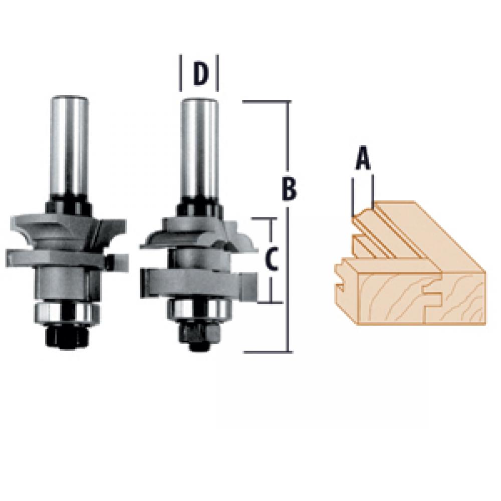 Stile & Rail 2 Piece Ogee Router Bits