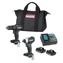 Makita DLX2221SYB - 18V LXT Brushless 2 Tool Combo Kit, Compact x2