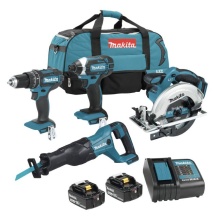 Makita DLX4055S - 18V LXT 4 Tool Combo Kit, 3.0Ah x2