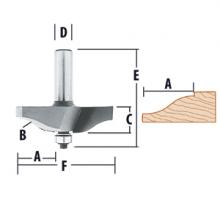 Makita 733305-A - Raised Panel - 2 Flute Ogee Router Bit