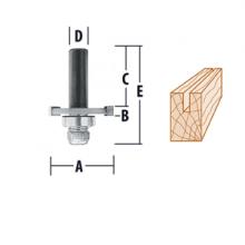 Makita 733126-6A - Slot Cutting Assemblies - 3 Flute Router Bits