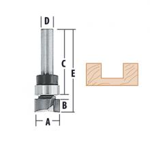 Makita 733012-1A - Top Bearing Straight - 2 Flute Router Bits