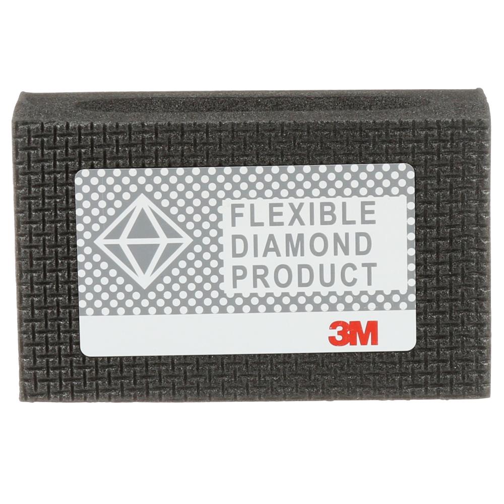 3M™ Flexible Diamond Hand Lap, 6200J, M125, 2 1/4 in x 3 3/4 in (57.2 mm x 95.3 mm), 10/pack