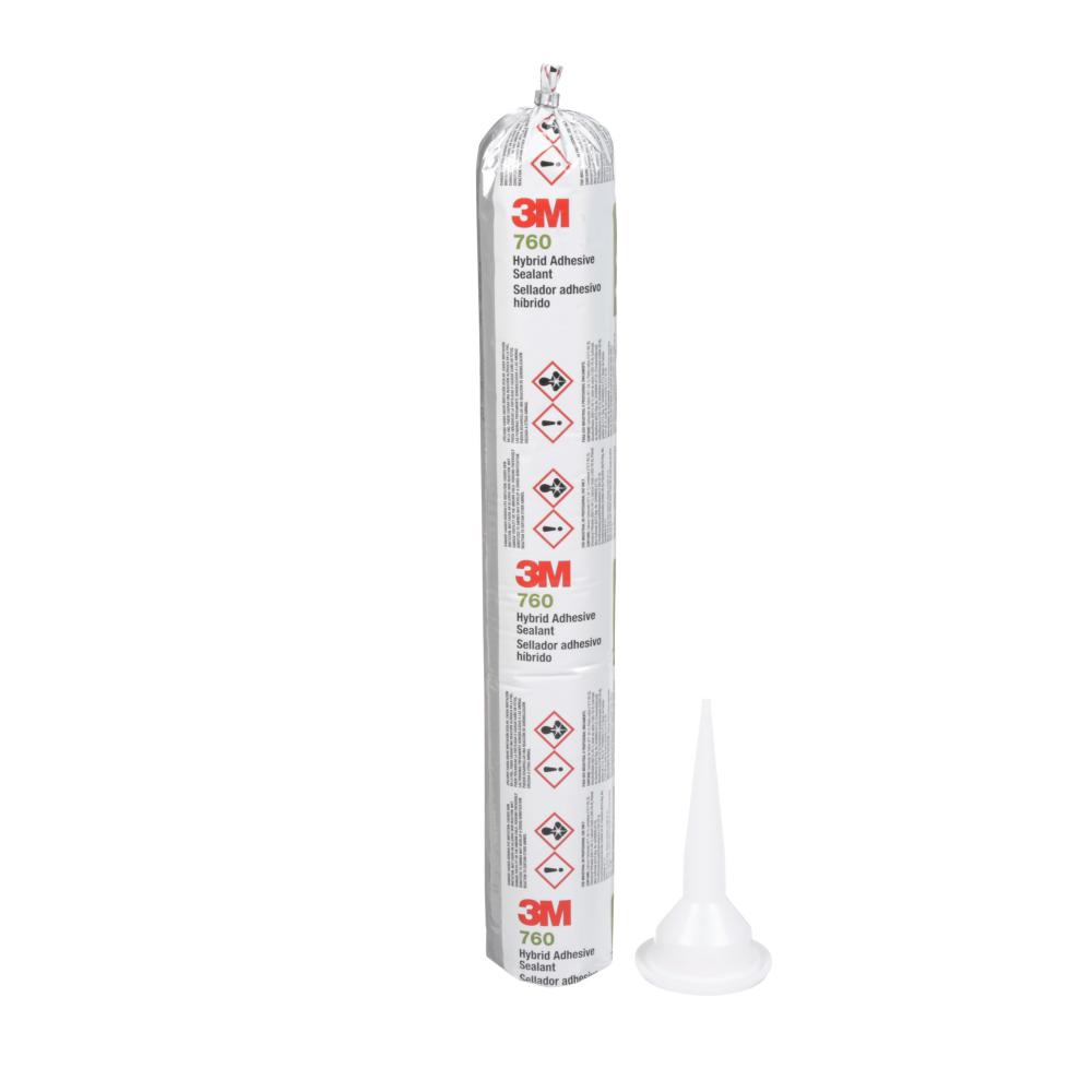 3M™ Adhesive Sealant, 760 UV, white, 20.28 fl oz (599.8 mL), sausage pack