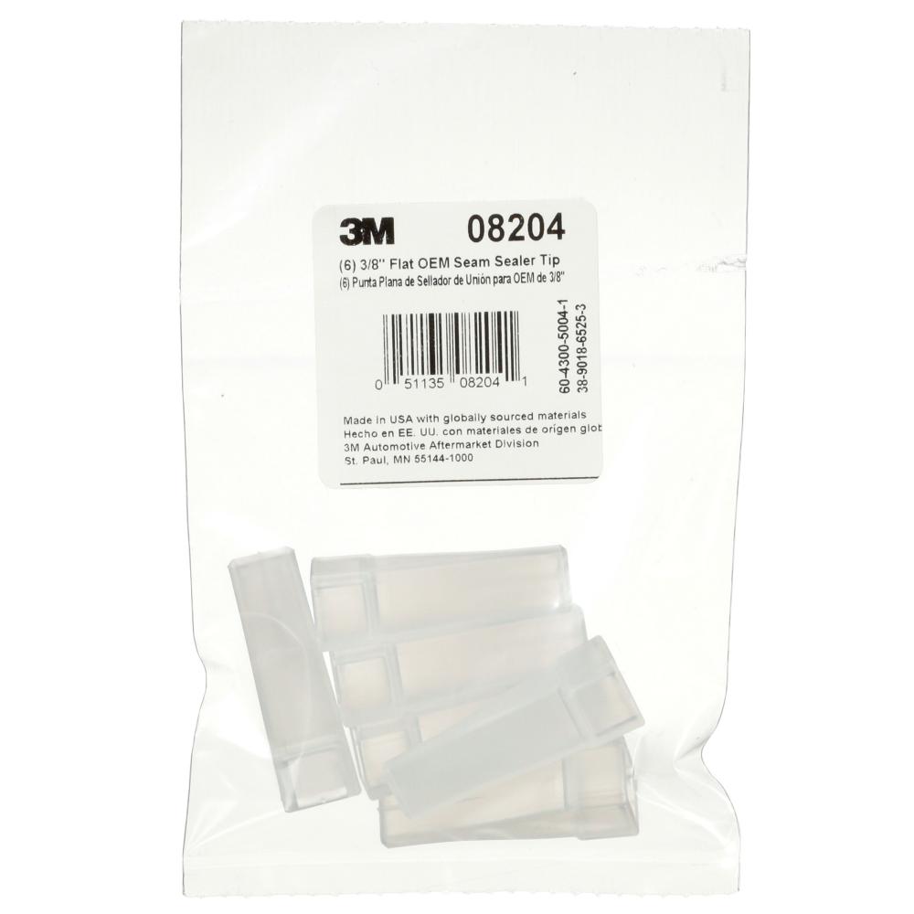 3M™ Flat OEM Seam Sealer Tip, 08204, 3/8 in (0.95 cm), flat