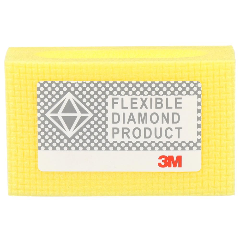 3M™ Flexible Diamond Hand Lap, 6200J, M40, 2 1/4 in x 3 3/4 in (57.2 mm x 95.3 mm), 10/pack